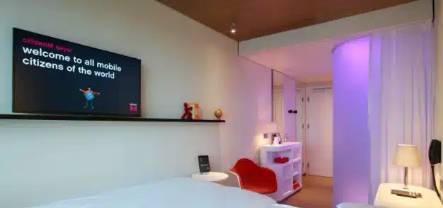 Light control systems in use at Citizen M hotel